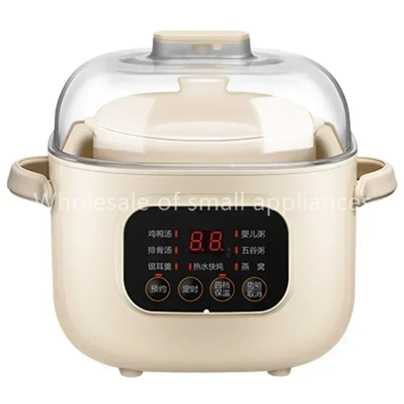 Baby Food Dessert - 220V เซรามิคไฟฟ้าช้า Stewer ในครัวเรือนเด็กอาหารโจ๊กขนมหวานหม้อหุงข้าว Stewing ทําอาหารหม้อไฟฟ้าซุปหม้อ