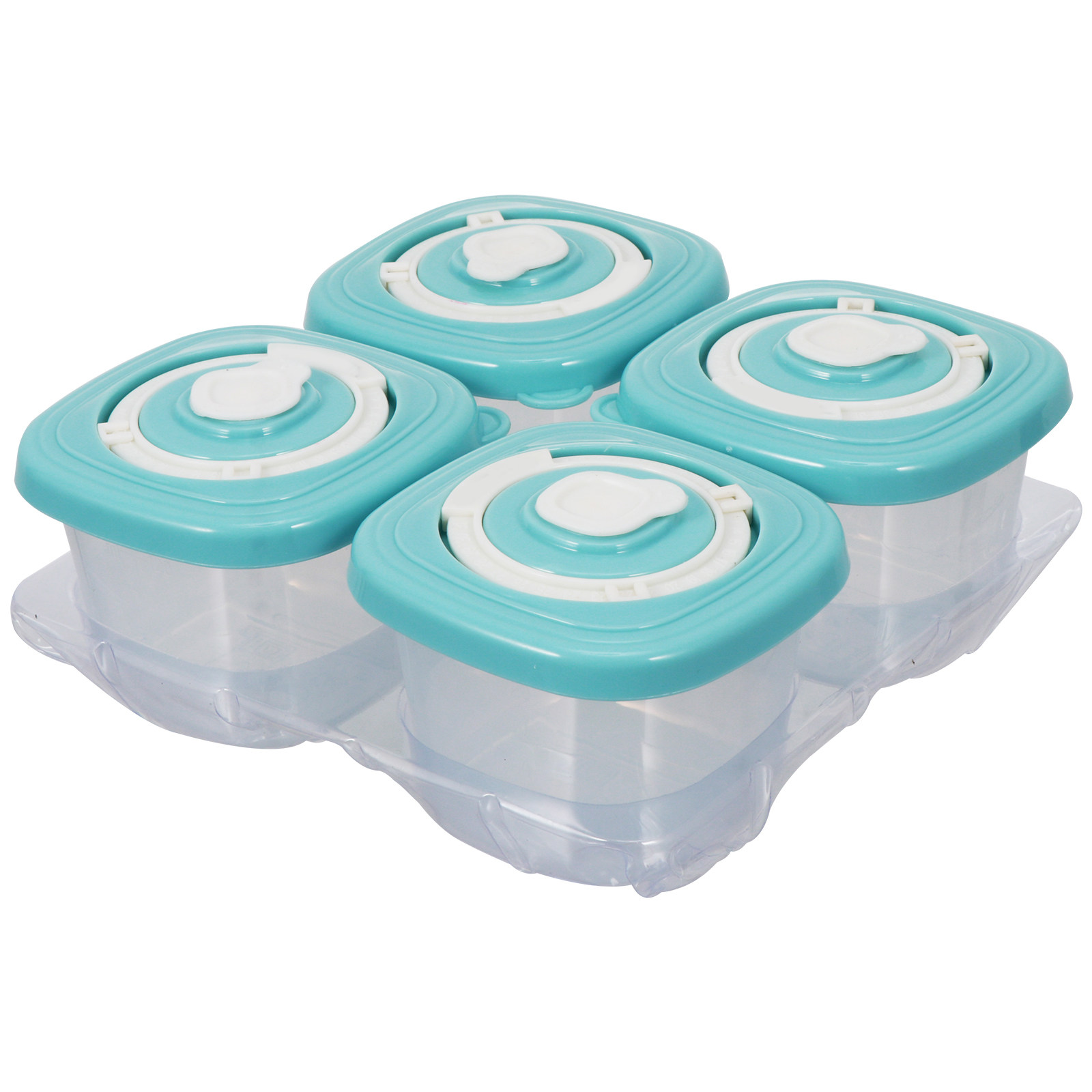 Baby Food Healthy - กล่องเก็บอาหารเด็ก 4 ชิ้น วัสดุ PP TPE