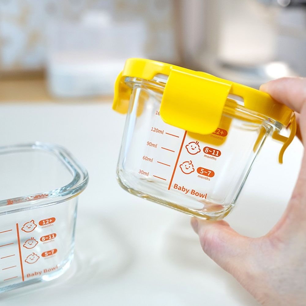 Baby Food Jar - ขวดแก้วเก็บอาหารเด็ก 170 มล. กล่องเก็บอาหารแช่แข็ง แก้วใส่อาหารเด็กสำหรับเด็กเล็ก ใช้กับไมโครเวฟได้
