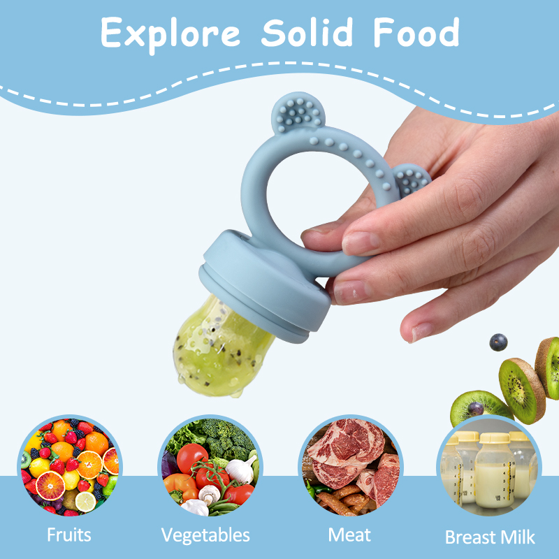 จุกนมซิลิโคนรูปหมีสำหรับป้อนผล - Baby Food Healthy บทวิจารณ์และราคา