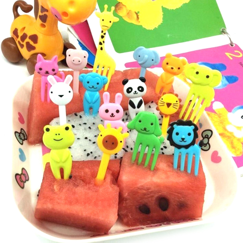 ส้อมจิ้มอาหารรูปสัตว์ขนาดเล็กน - Baby Food Dessert บทวิจารณ์และราคา