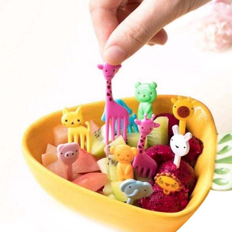 ส้อมจิ้มอาหารรูปสัตว์ขนาดเล็กน - Baby Food Dessert บทวิจารณ์และราคา