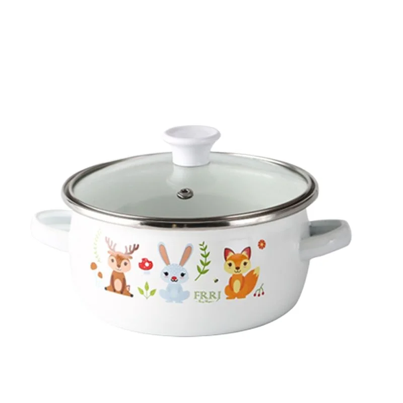 หม้อซุปเคลือบขนาดเล็กพร้อมฝาปิ - Baby Food Healthy บทวิจารณ์และราคา