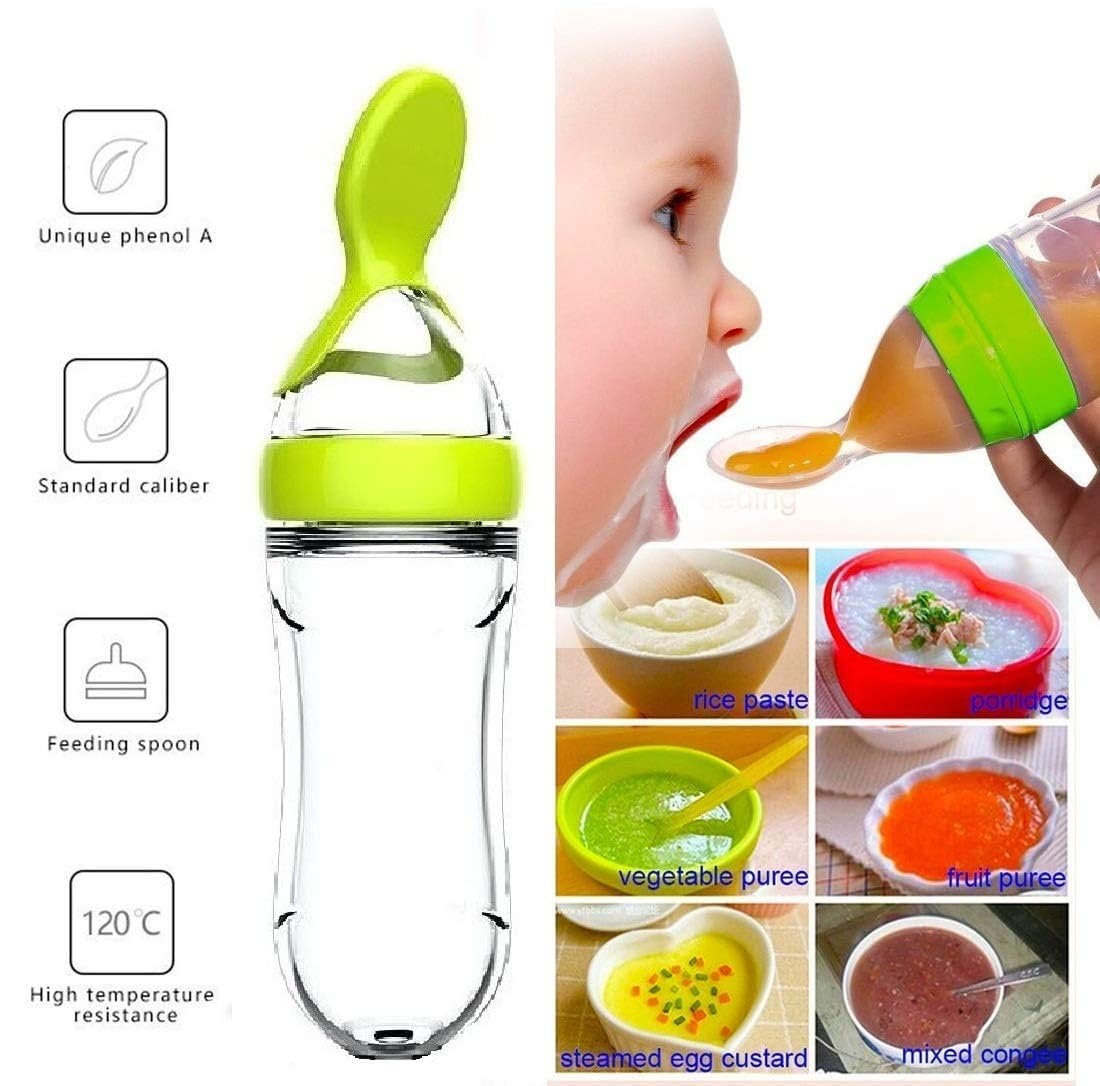บีบขวดนมถ้วยซิลิโคนทารกแรกเกิด - Baby Food Jar บทวิจารณ์และราคา