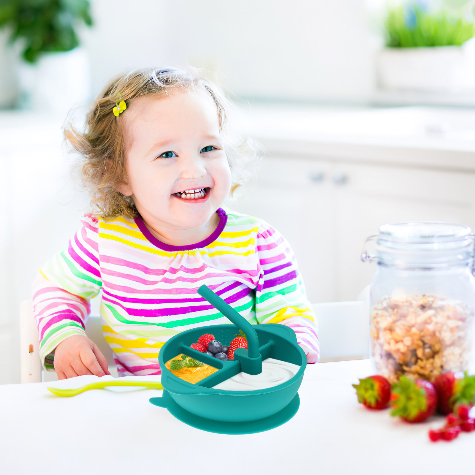 1 ชิ้น จานซิลิโคนกันแตก ชามดูด - Baby Food Dessert บทวิจารณ์และราคา