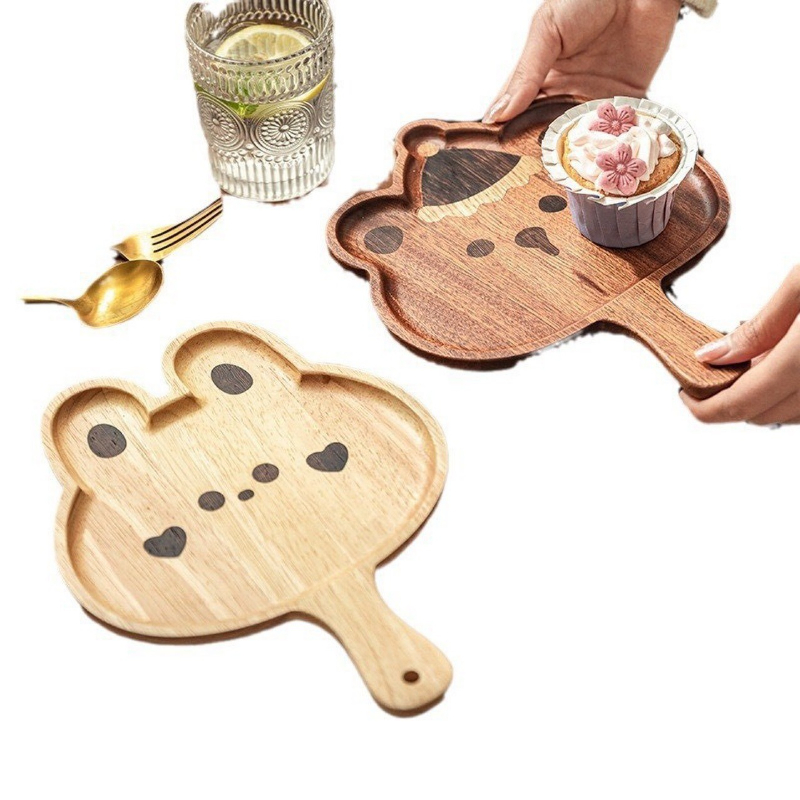 ถาดไม้ลายการ์ตูนรูปหมีน่ารัก ม - Baby Food Dessert บทวิจารณ์และราคา
