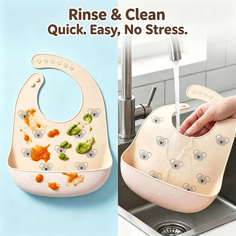ผ้ากันเปื้อนซิลิโคนสำหรับเด็ก  - Baby Food Eating บทวิจารณ์และราคา