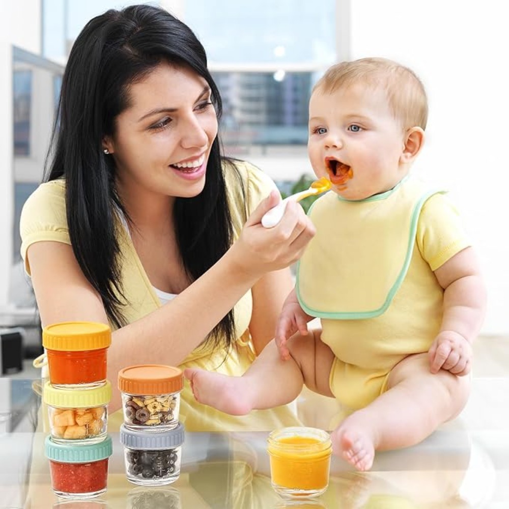 ขวดแก้วใส่อาหารเด็ก 6 ชิ้น ใช้ - Baby Food Jar บทวิจารณ์และราคา