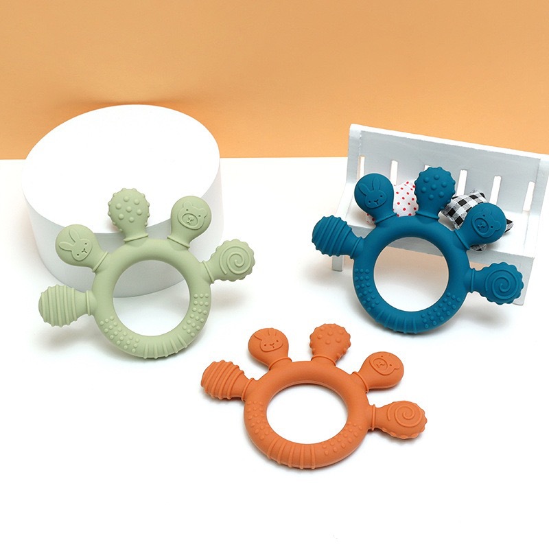 เด็กปาล์มซิลิโคนยาสีฟันสร้อยข้ - Baby Food Eating บทวิจารณ์และราคา