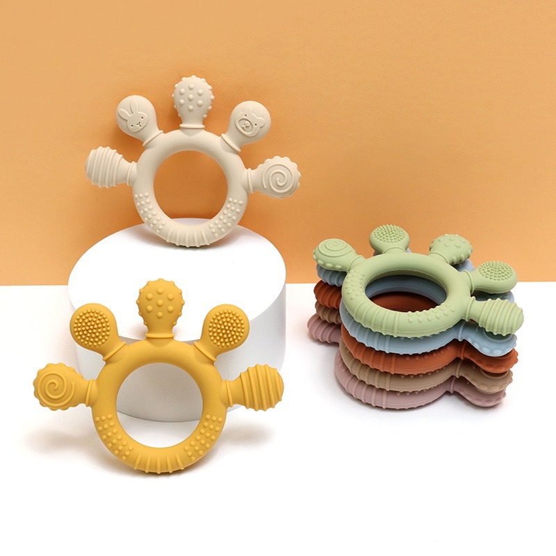 เด็กปาล์มซิลิโคนยาสีฟันสร้อยข้ - Baby Food Eating บทวิจารณ์และราคา