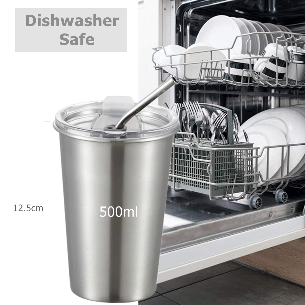 แก้วสแตนเลส 3 ใบ ขนาดพินท์ พร้ - Training Cup Straw บทวิจารณ์และราคา