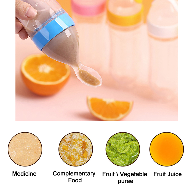 บีบขวดนมซิลิโคนทารกแรกเกิดการฝ - Baby Food Jar บทวิจารณ์และราคา