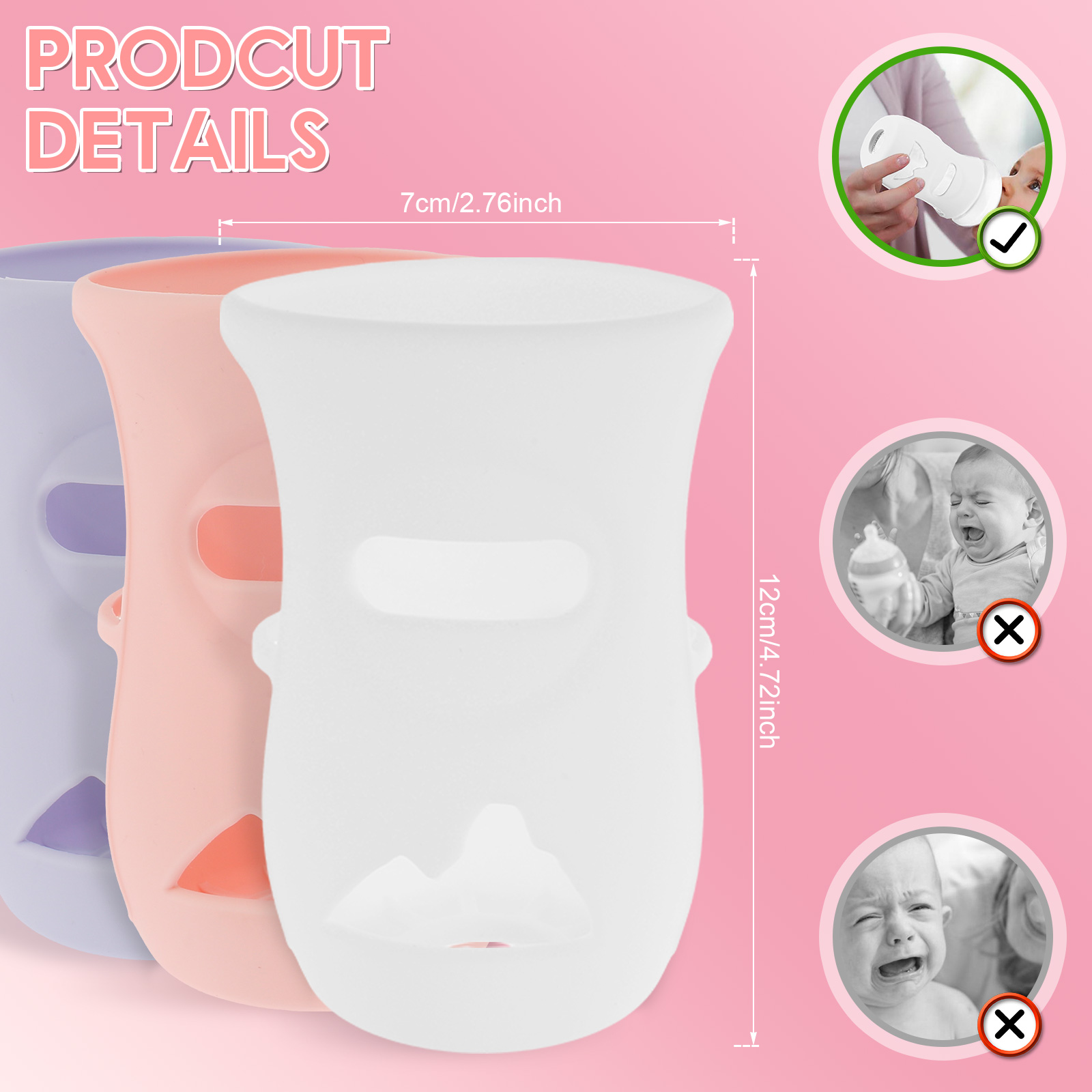 แขนซิลิโคนซิลิโคนเด็กขวดแก้วฉน - Baby Food Jar บทวิจารณ์และราคา