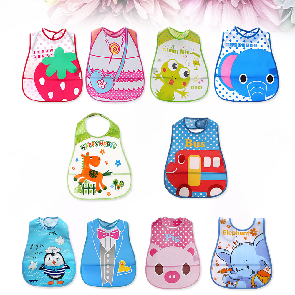 ผ้ากันเปื้อนเด็ก 10 ชิ้น ผ้ากั - Baby Food Eating บทวิจารณ์และราคา