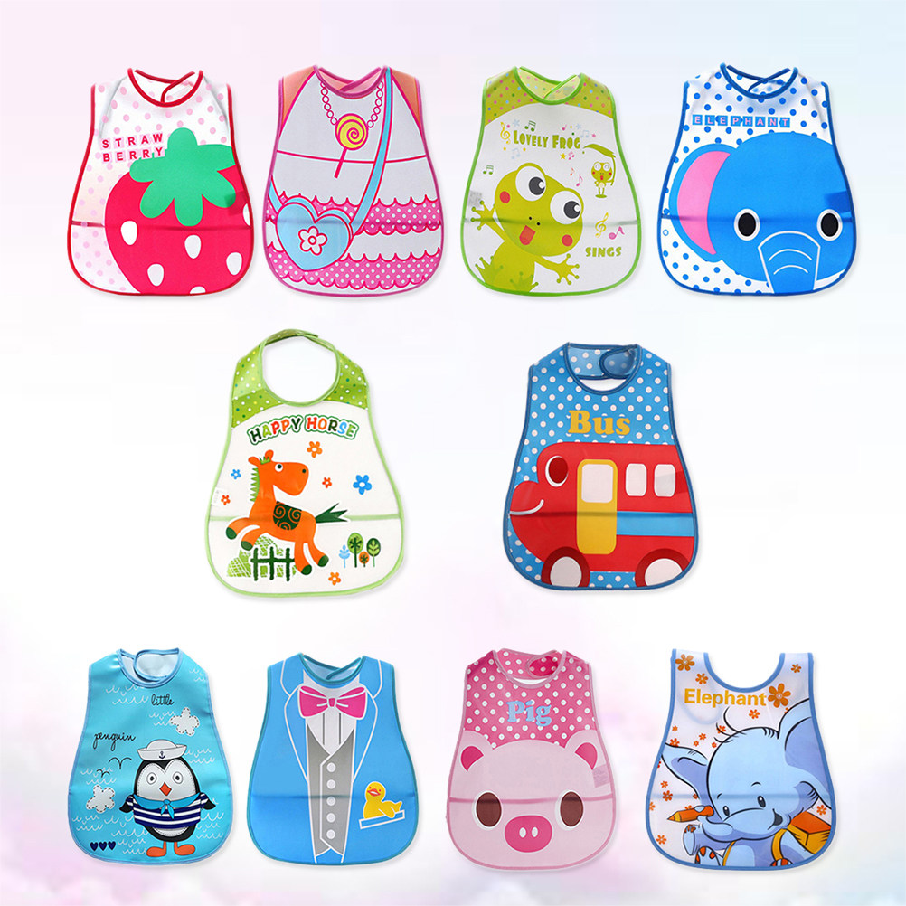 ผ้ากันเปื้อนเด็ก 10 ชิ้น ผ้ากั - Baby Food Eating บทวิจารณ์และราคา