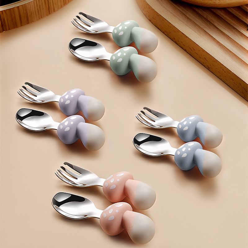 ชุดอาหารเด็กสแตนเลส 304 ช้อนฝึ - Baby Food Eating บทวิจารณ์และราคา