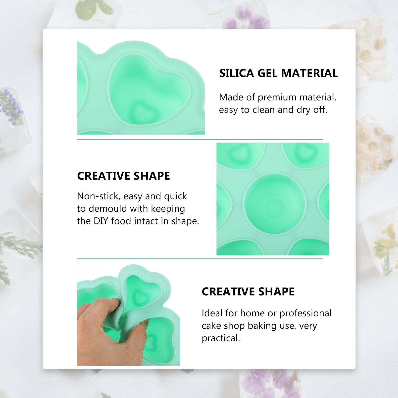กล่องเก็บอาหารซิลิโคนรูปหัวใจ  - Baby Food Dessert บทวิจารณ์และราคา