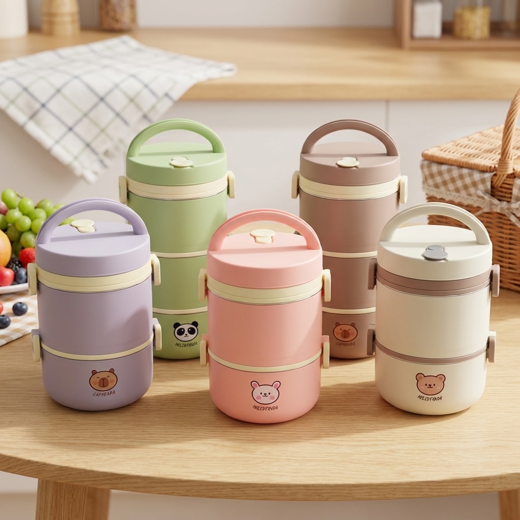 กล่องอาหารกลางวันสแตนเลส 304 ก - Baby Food Thermos บทวิจารณ์และราคา