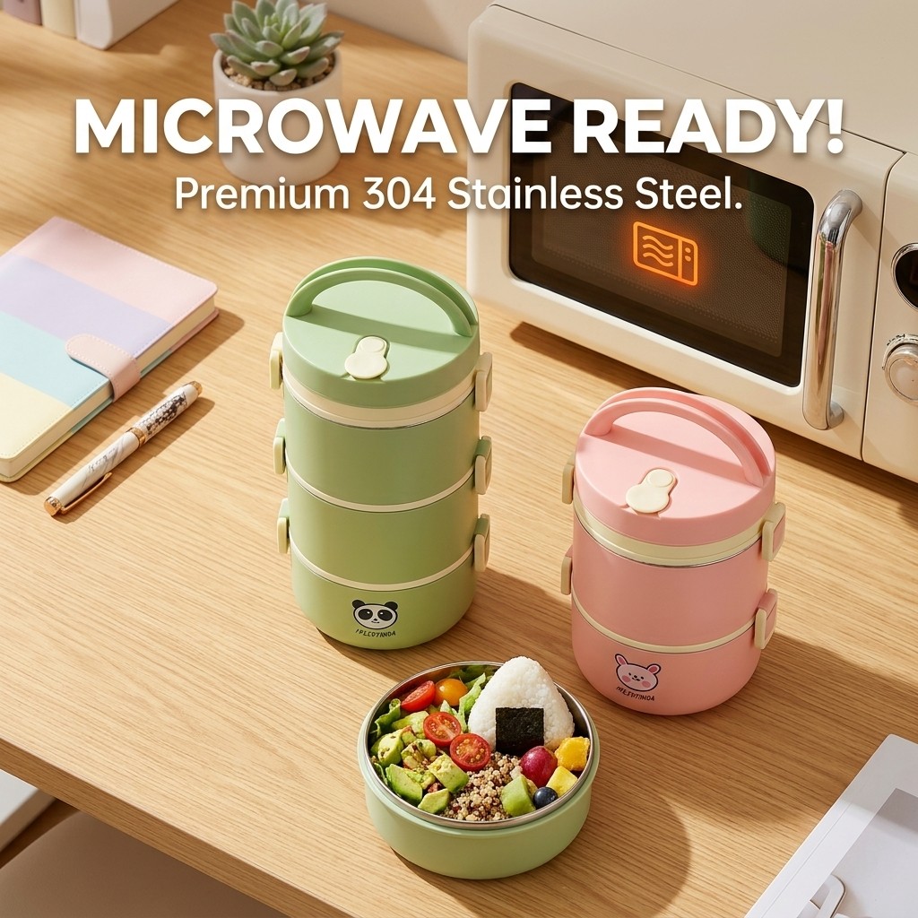 กล่องอาหารกลางวันสแตนเลส 304 ก - Baby Food Thermos บทวิจารณ์และราคา