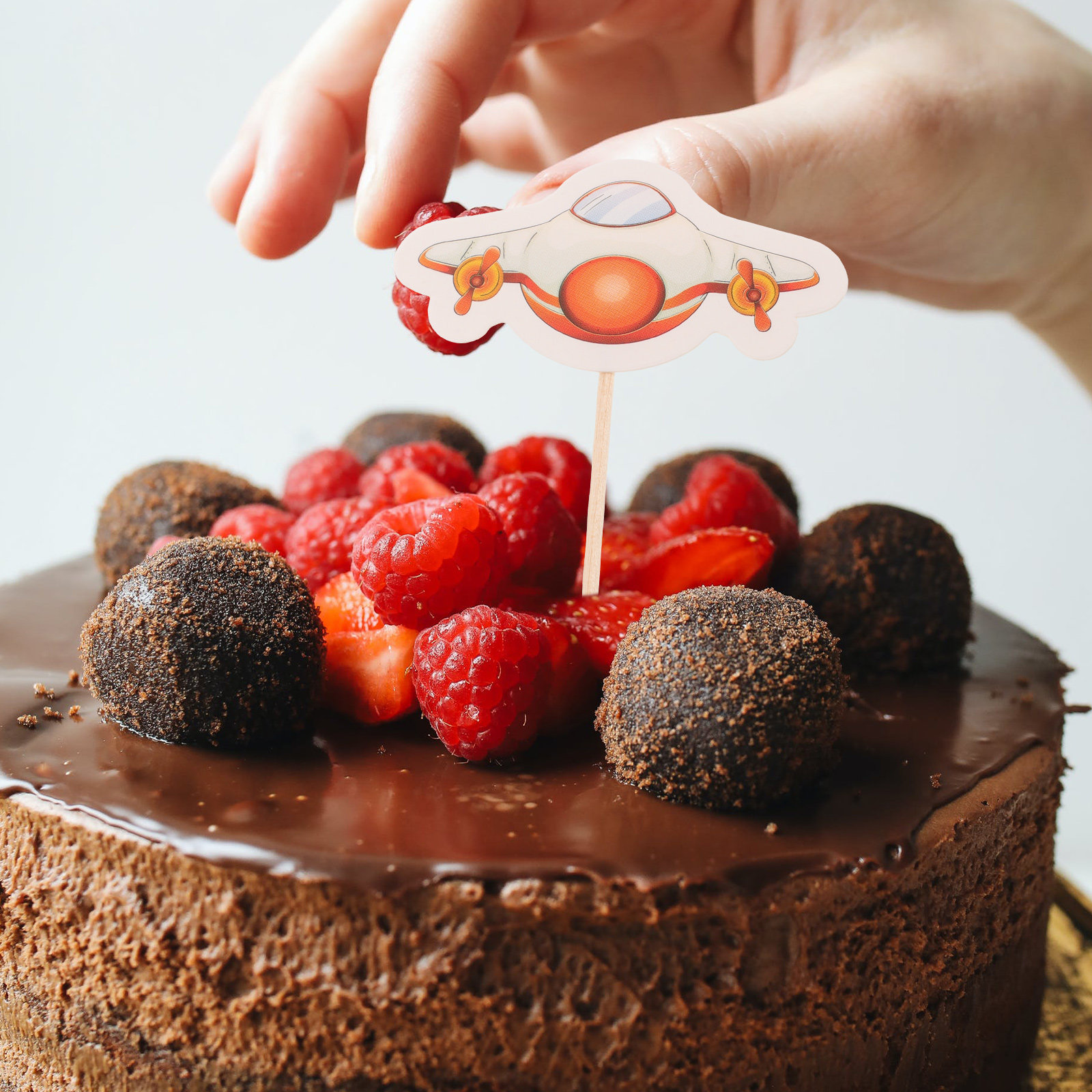 ท็อปเปอร์เค้กทรงเครื่องบิน 30  - Baby Food Dessert บทวิจารณ์และราคา