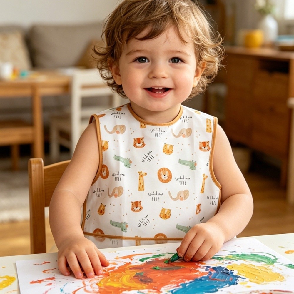 ผ้ากันเปื้อนกันน้ำสำหรับเด็กทา - Baby Food Eating บทวิจารณ์และราคา
