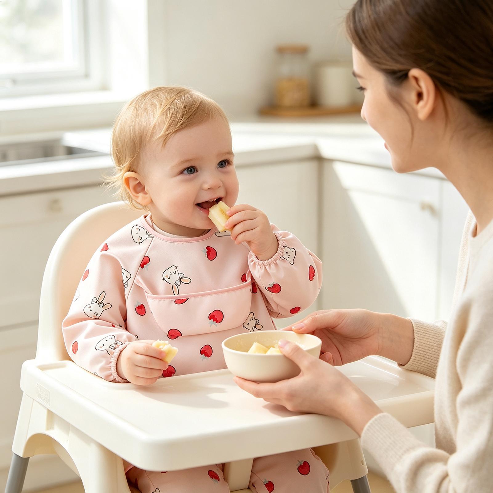 ผ้ากันเปื้อนเด็กแบบนุ่ม ปรับได - Baby Food In Restaurant บทวิจารณ์และราคา
