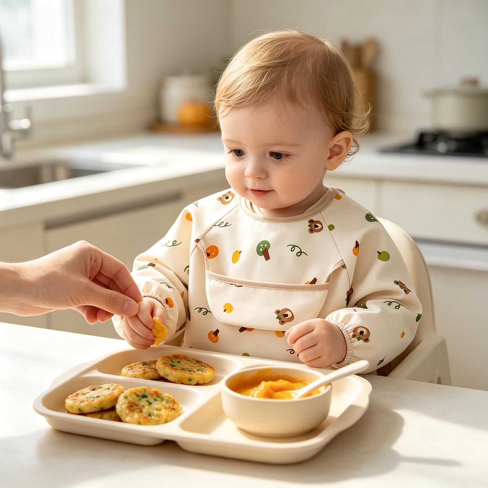 ผ้ากันเปื้อนเด็กแบบนุ่ม ปรับได - Baby Food In Restaurant บทวิจารณ์และราคา