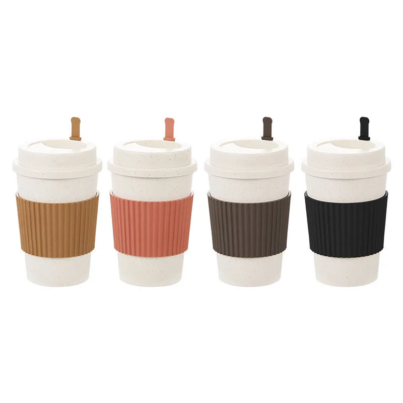 450ML ถ้วยกาแฟพร้อมฝาปิดฟางข้า - Training Cup Straw บทวิจารณ์และราคา