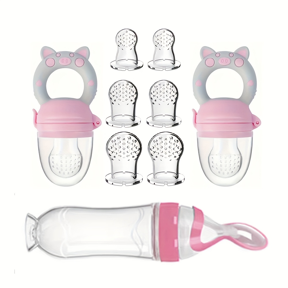 9 ชิ้นช้อนส้อม: 1 ขวดนมซิลิโคน - Baby Food Jar บทวิจารณ์และราคา