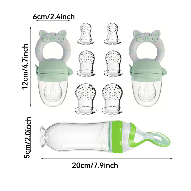 9 ชิ้นช้อนส้อม: 1 ขวดนมซิลิโคน - Baby Food Jar บทวิจารณ์และราคา