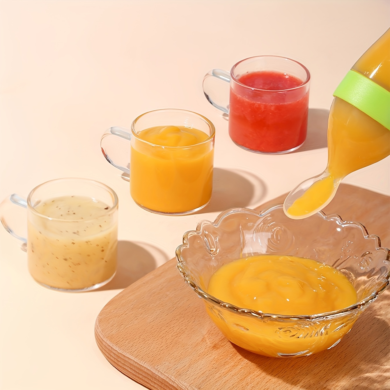 9 ชิ้นช้อนส้อม: 1 ขวดนมซิลิโคน - Baby Food Jar บทวิจารณ์และราคา