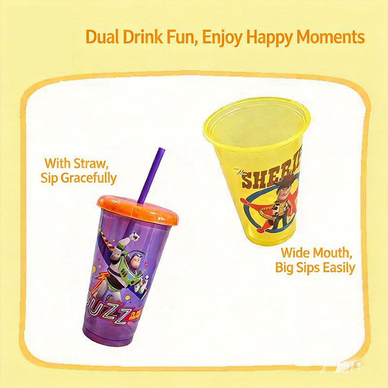 แก้วพลาสติกพร้อมฝาปิดลายทอย สต - Training Cup Straw บทวิจารณ์และราคา