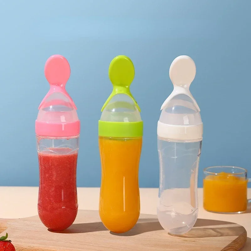ปลอดภัยขวดนมเด็กช้อนนมขวดเด็ก  - Baby Food Jar บทวิจารณ์และราคา