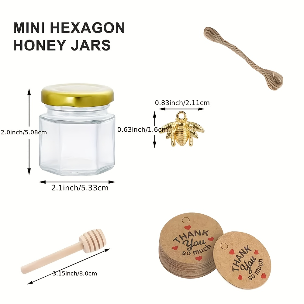 ขวดน้ำผึ้งแก้วทรงหกเหลี่ยมขนาด - Baby Food Jar บทวิจารณ์และราคา
