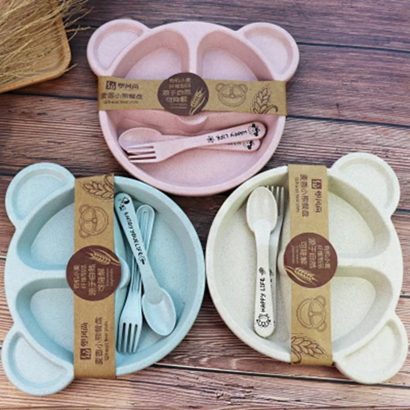 เด็กกินชาม + ช้อน + ส้อมให้อาห - Baby Food Eating บทวิจารณ์และราคา