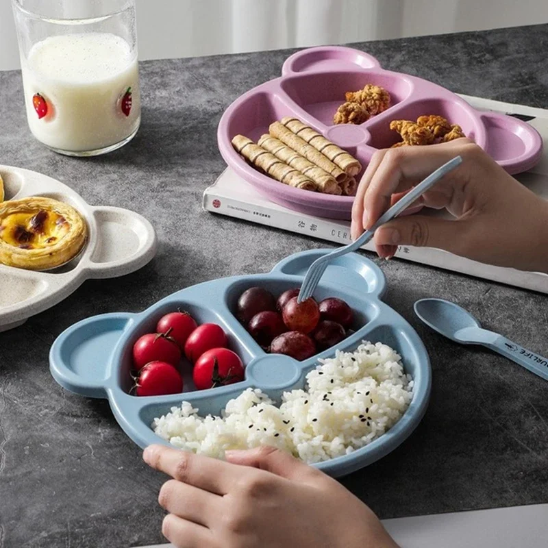 เด็กกินชาม + ช้อน + ส้อมให้อาห - Baby Food Eating บทวิจารณ์และราคา
