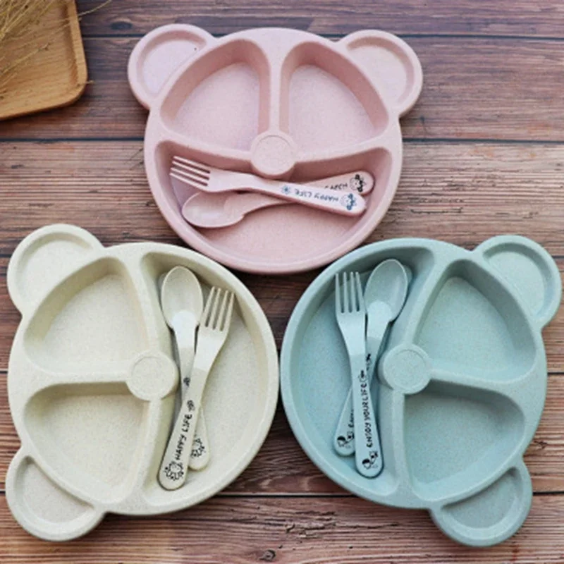 เด็กกินชาม + ช้อน + ส้อมให้อาห - Baby Food Eating บทวิจารณ์และราคา