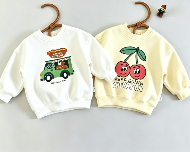เสื้อสเวตเชิ้ตคอกลมสำหรับเด็กเ - Baby Food Intake บทวิจารณ์และราคา