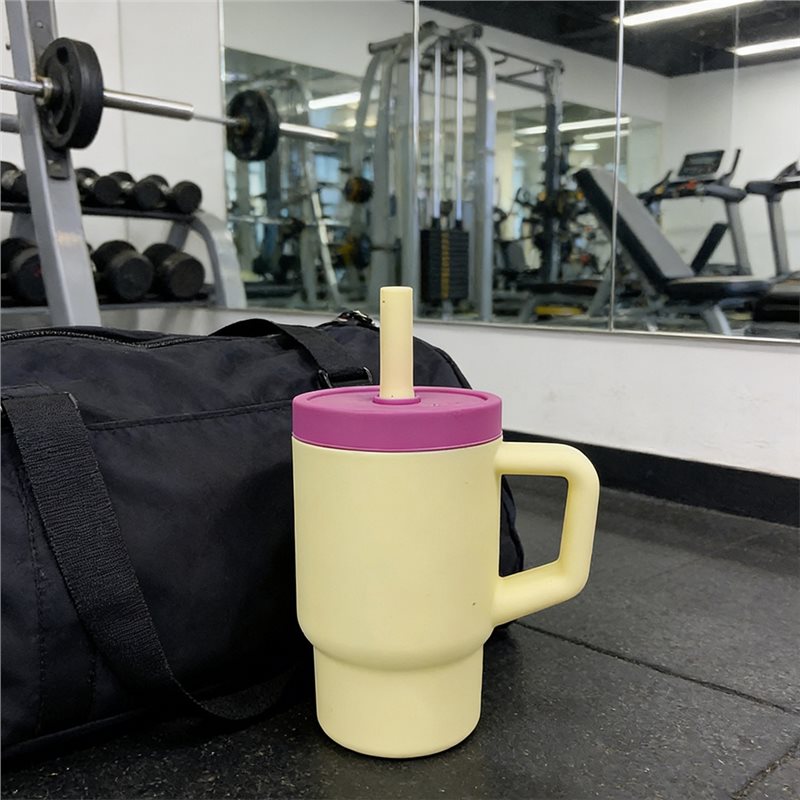 AB66-พร้อมหลอดและที่จับ แก้วน้ - Training Cup Straw บทวิจารณ์และราคา