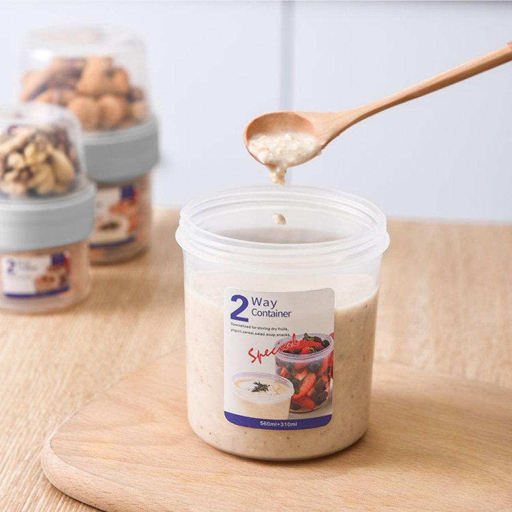 กล่องใส่อาหารสองชั้นป้องกันการ - Baby Food Jar บทวิจารณ์และราคา