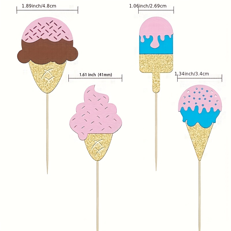 ท็อปเปอร์คัพเค้กไอศกรีมกลิตเตอ - Baby Food Dessert บทวิจารณ์และราคา